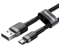 BASEUS USB-microUSB Cafule 1M czarno-szary - 691503 - zdjęcie 3